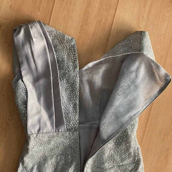 Vintage silver sparkle cocktail dress - Picture 10 of 12